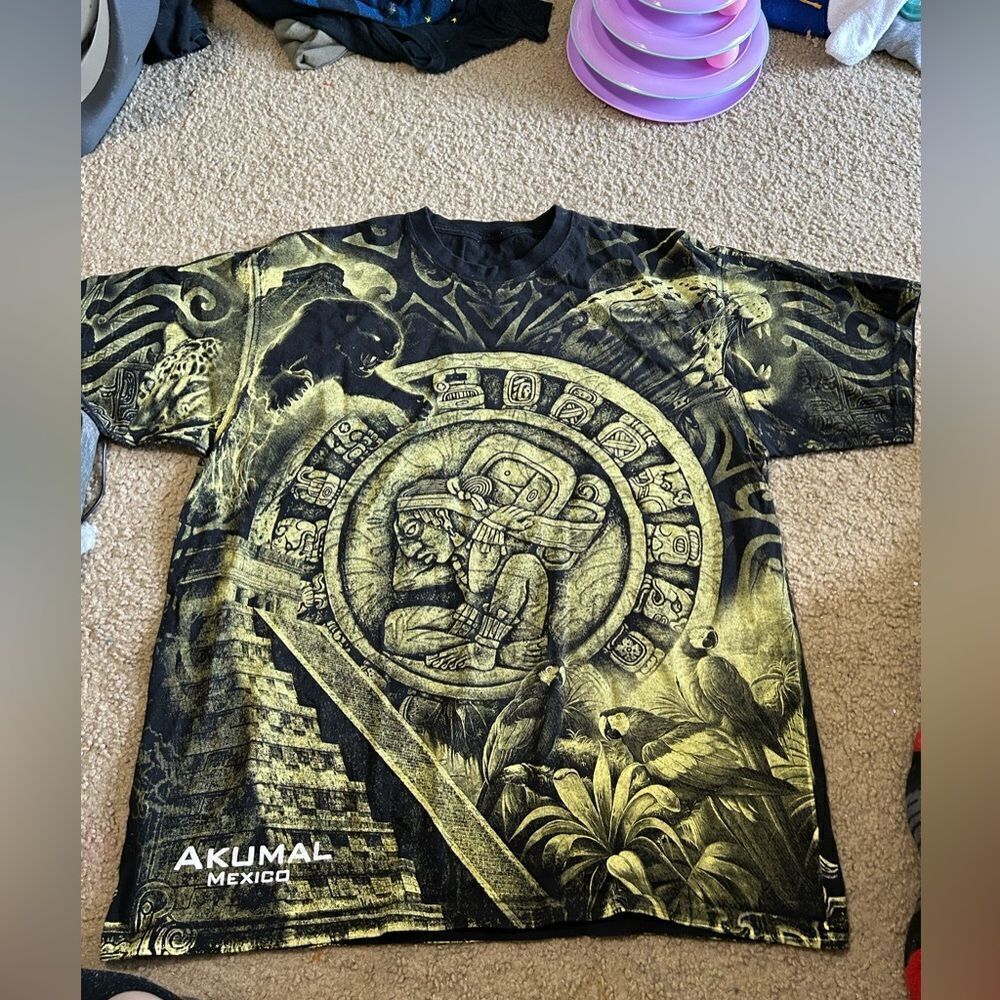 AOP Tribal Mexico Panther Tshirt